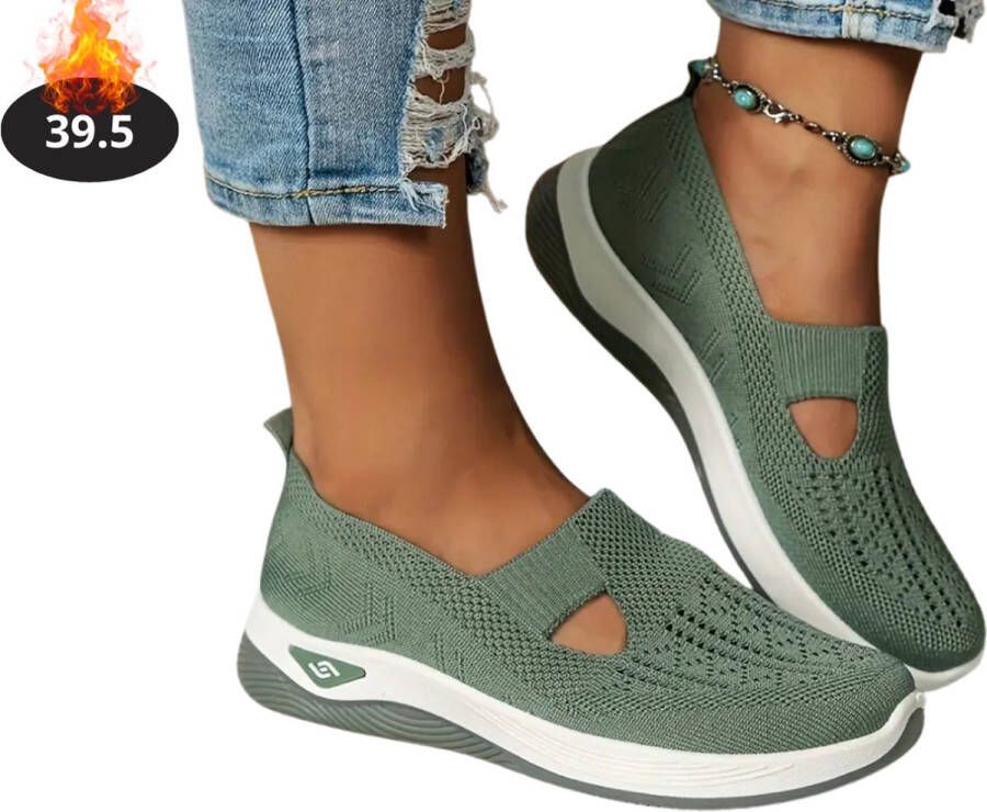 Bovista Schoenen Dames Sneakers Comfortabel Slippers Casual Volwassen Groen