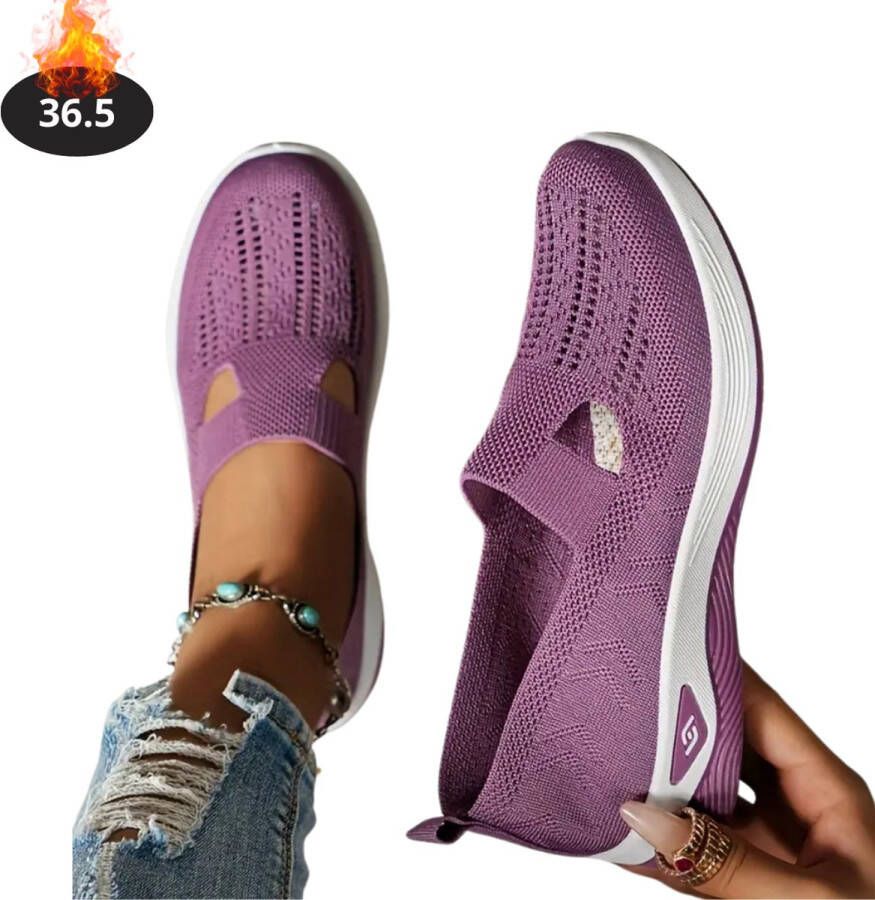 Bovista Schoenen Dames Sneakers Comfortabel Slippers Casual Volwassen Paars