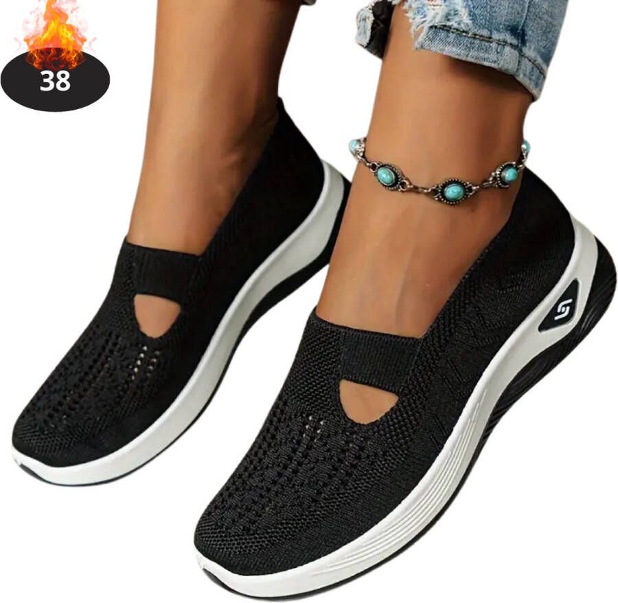 Bovista Schoenen Dames Sneakers Comfortabel Slippers Casual Volwassen Zwart
