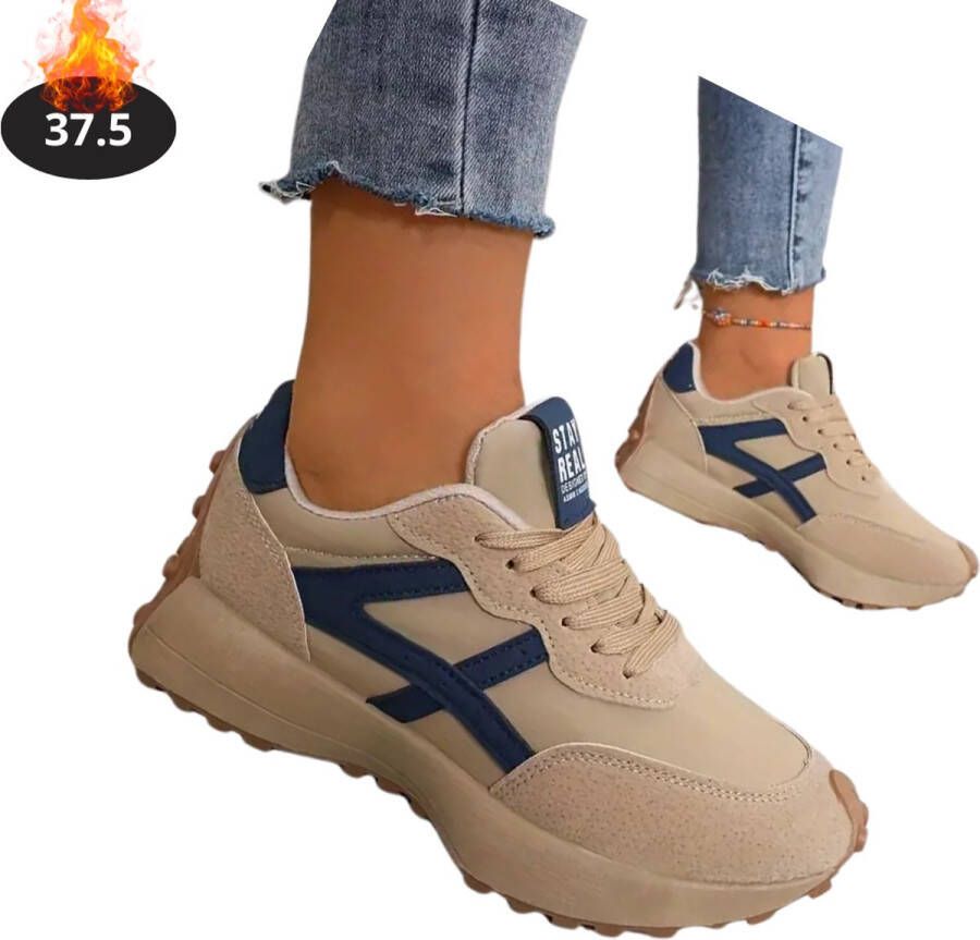 Bovista Schoenen Dames Sneakers Comfortabel Sportief Casual Volwassen Khaki