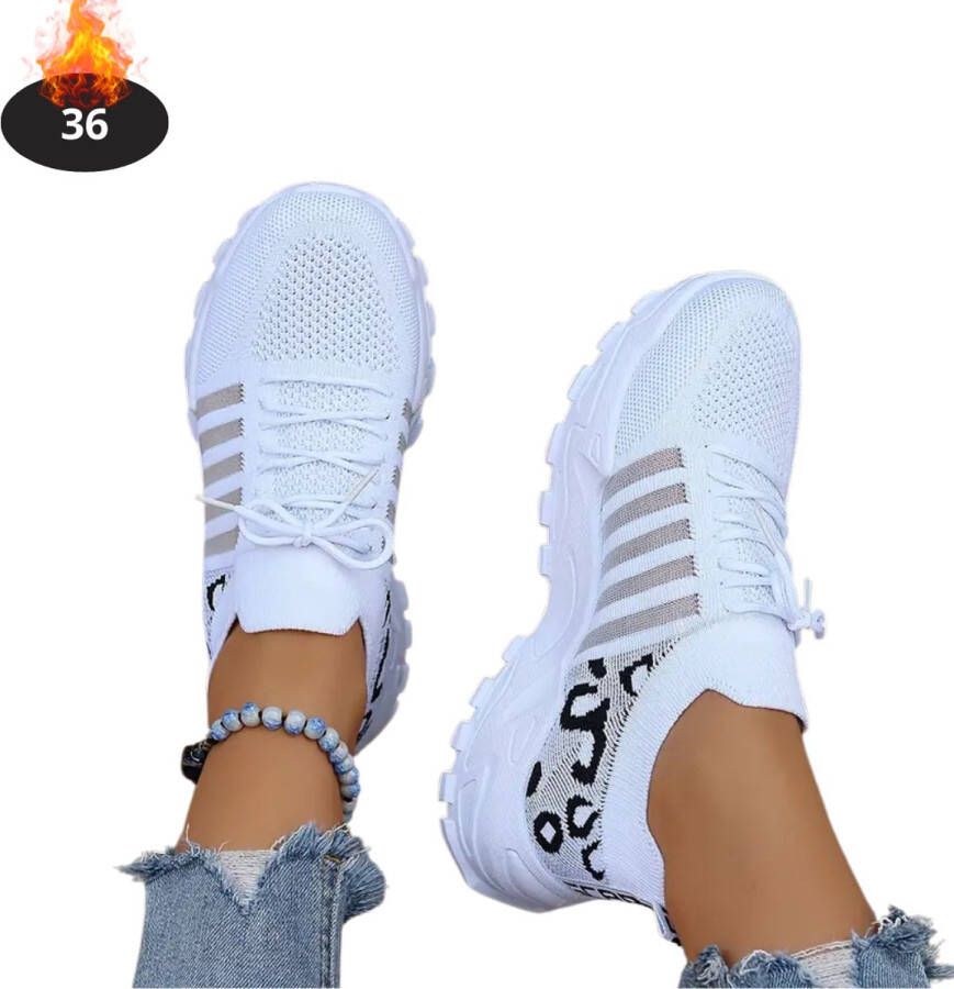 Bovista Schoenen Dames Sneakers Comfortabel Sportief Casual Volwassen Wit