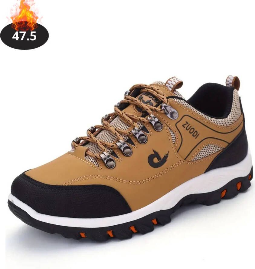 Bovista Schoenen Heren Sneakers Comfortabel Wandelschoenen Casual Volwassen Geel