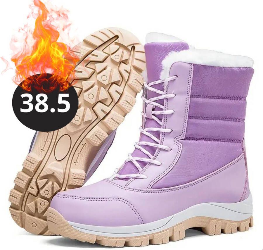 Bovista Snowboots Sneeuwschoenen Sneeuwboots Dames Wintersport Ski Skischoenen Paars 38.5- Laarzen