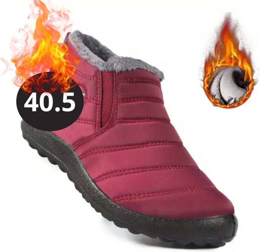 Bovista Snowboots Sneeuwschoenen Sneeuwboots Dames Wintersport Ski Skischoenen Rood 40.5 Laag - Foto 1