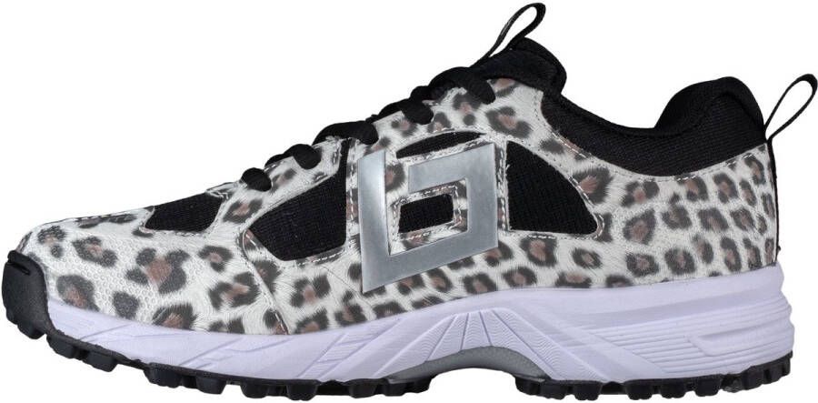 Brabo bf1033d shoe tribute leopard black Hockeyschoenen veld Geel