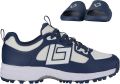 Brabo Tribute Junior Turf Hockeyschoenen Navy White met Slides - Blauw