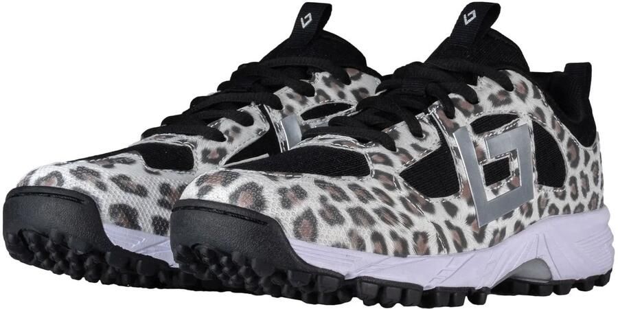 Brabo bf1033d shoe tribute leopard black Hockeyschoenen veld Geel