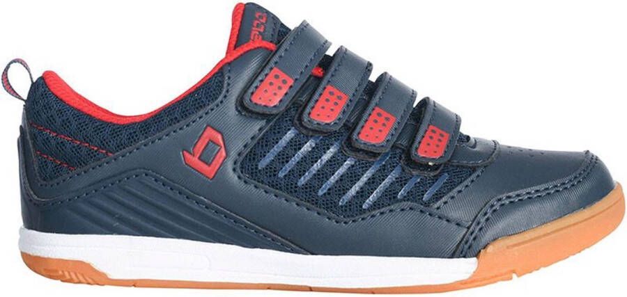 Brabo Velcro Indoor Hockeyschoenen Kinderen Navy Red - Foto 5
