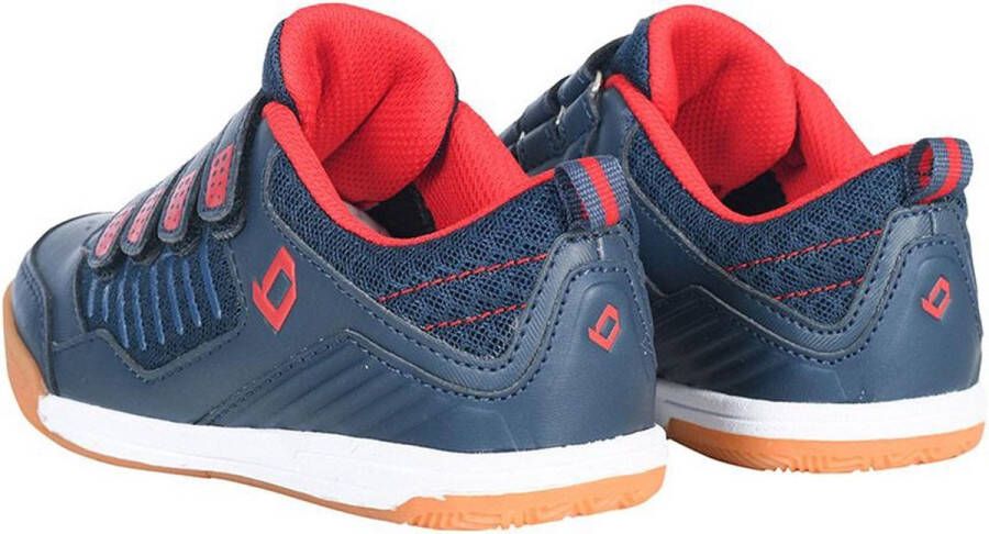 Brabo Velcro Indoor Hockeyschoenen Kinderen Navy Red - Foto 3