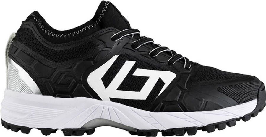 Brabo Elite hockey korfbalschoen zwart wit