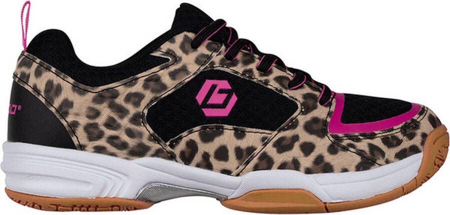 Brabo Tribute Leopard Indoor Junior Sportschoenen Korfbal Brown Black