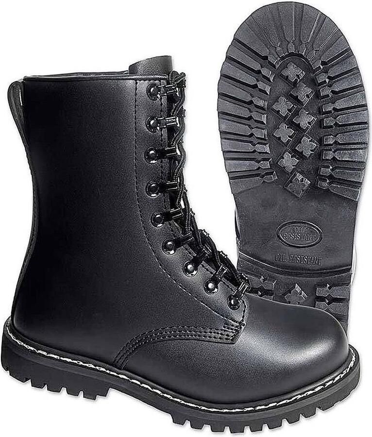 Brandit Combat Springerstiefel Para Zwart Legerkisten Uniseks Size