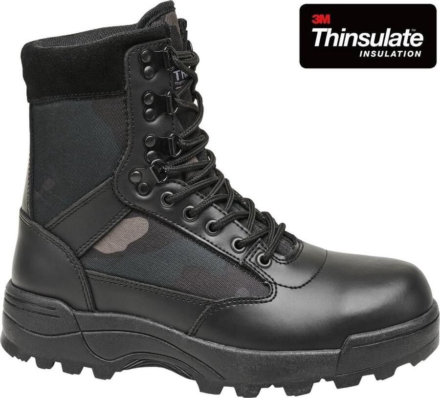 Brandit Boots 'Tactical' lichtbruin donkerbruin donkergroen zwart