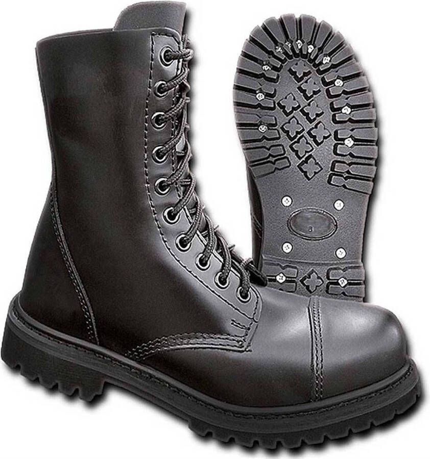 Brandit Phantom Boots 10 Eyelet Zwart Legerkisten Uniseks Size Brandit Phantom Boots 10 Eyelet Zwart Legerkisten Uniseks Size