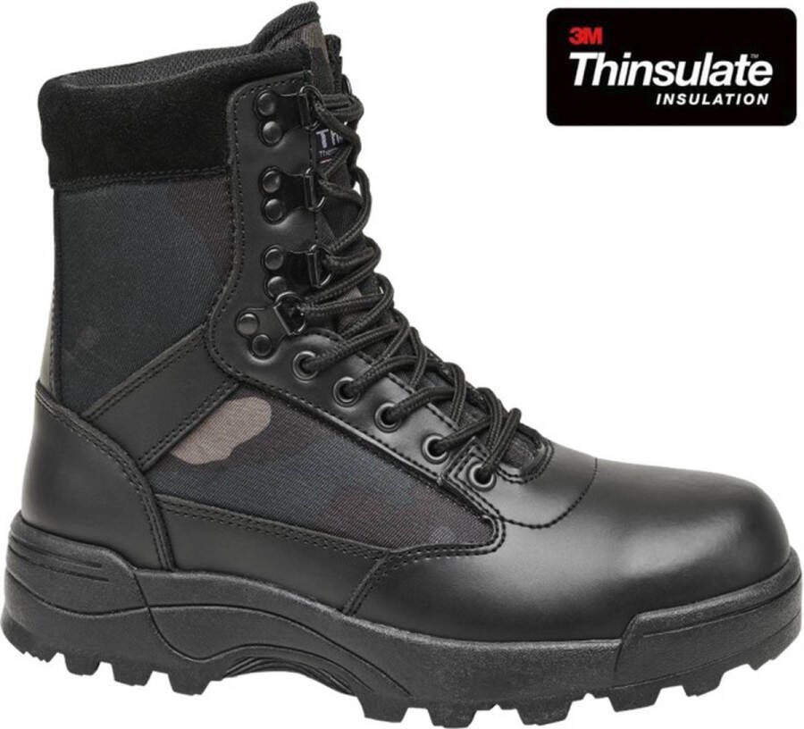 Brandit Phantom Tactical Laars dark camo Leer Heren Casual wear