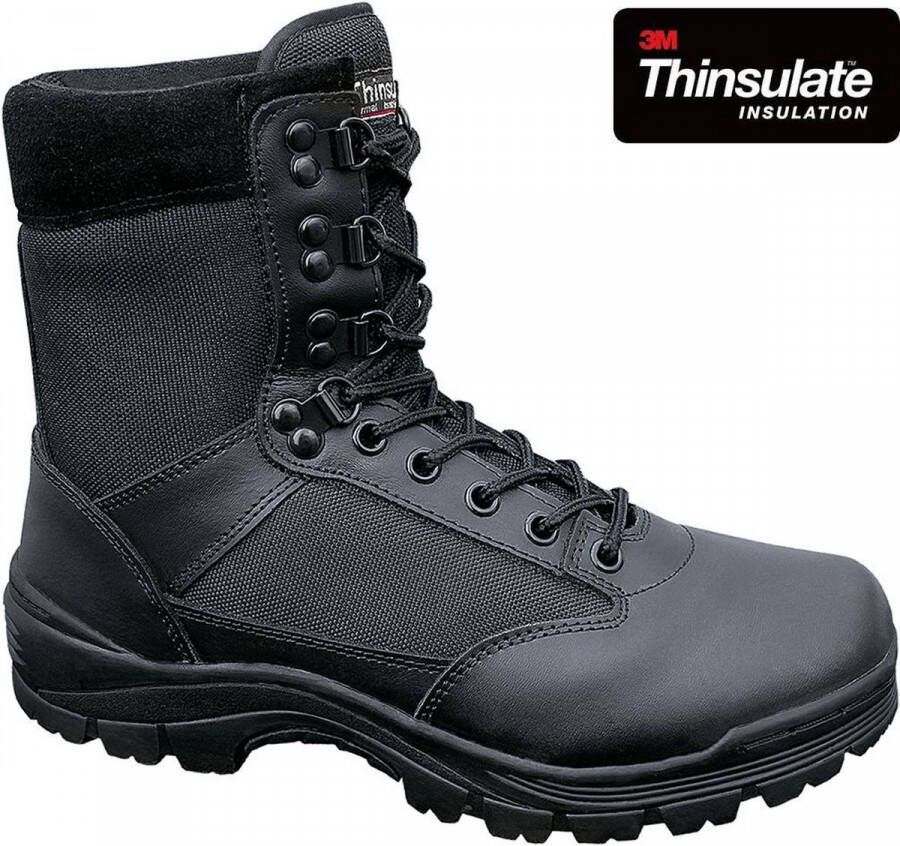 Urban classics Veterlaars 47 Shoes Tactical Zipper Boots Zwart