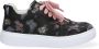 Braqeez 421303-589 Meisjes Lage Sneakers Zwart Print Leer Veters - Thumbnail 1