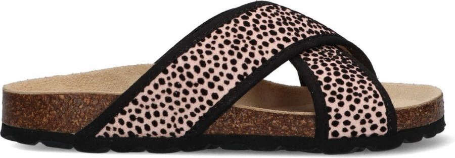 Braqeez 422422 570 Meisjes Slippers Roze Print Imitatieleer Geen Sluiting