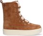 Braqeez 422634-413 Meisjes Veterboots Bruin Suède Veters - Thumbnail 1