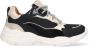 Braqeez River Run chunky leren sneakers zwart Meisjes Leer Meerkleurig 37 - Thumbnail 2