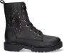Braqeez Betty Boot Veterboots Laarzen Met Veters Meisjes Kids Zwart - Thumbnail 2