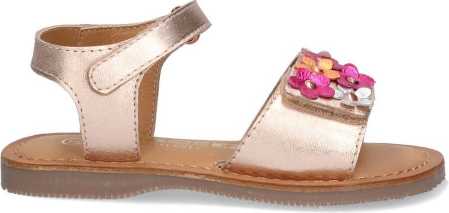 Braqeez Cally Call leren sandalen lichtroze Meisjes Leer Bloemen 26