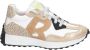 Braqeez 424440-501 Meisjes Lage Sneakers Offwhite Print Leer Veters - Thumbnail 2