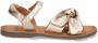 Braqeez 425017-594 Meisjes Platte Sandalen Goud Leer Gesp - Thumbnail 2