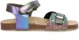 Braqeez 425412-798 Meisjes Platte Sandalen Multicolor Leer Klittenband - Thumbnail 2