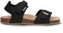 Braqeez 425450-789 Jongens Platte Sandalen Zwart Leer Klittenband - Thumbnail 2