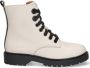 Braqeez Belle Boot Meisjes Veterboots Beige Leer Veters - Thumbnail 3