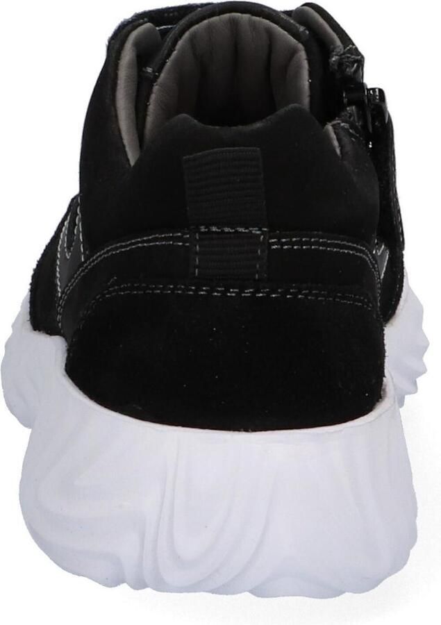 Braqeez 421930-589 Lage Sneakers Zwart Nubuck Veters - Foto 4