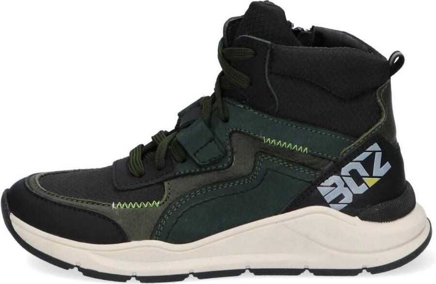 Braqeez Ravi Rio Hoge sneakers Leren Sneaker Groen - Foto 8