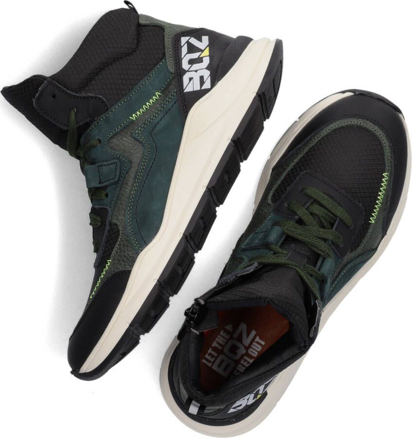 Braqeez Ravi Rio Hoge sneakers Leren Sneaker Groen - Foto 4