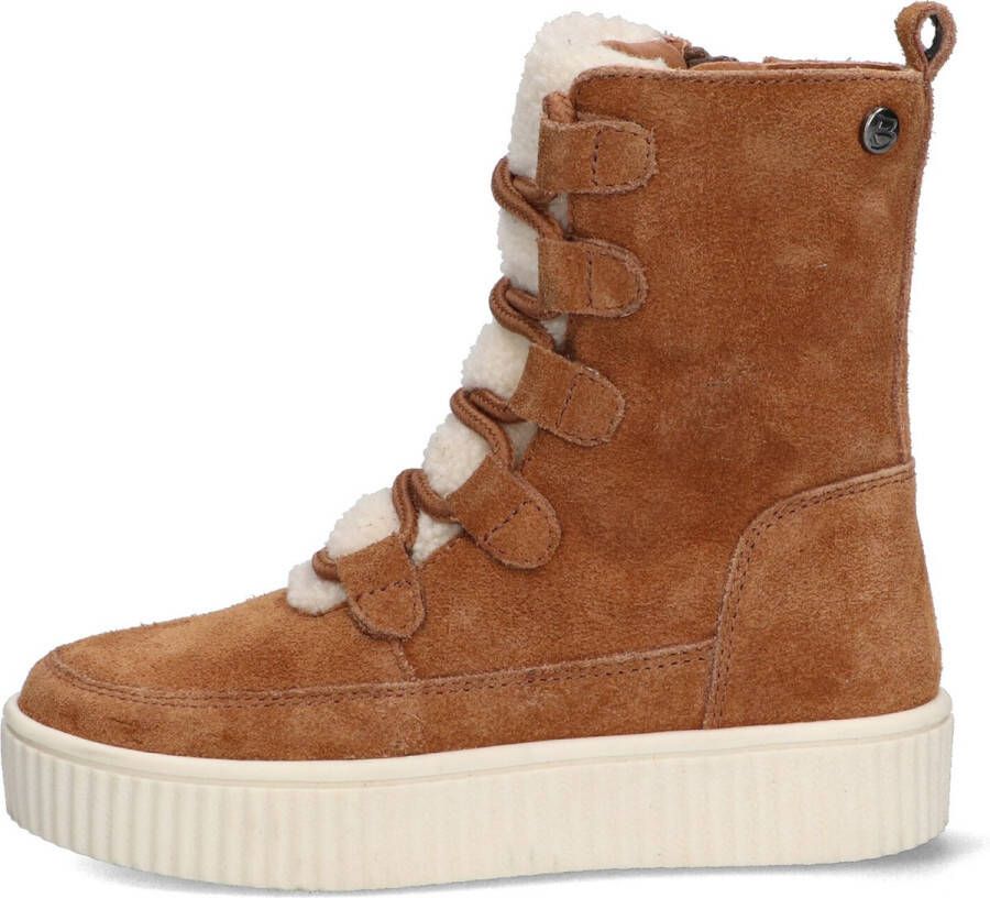Braqeez 422634 413 Meisjes Veterboots Bruin Suède Veters - Foto 3