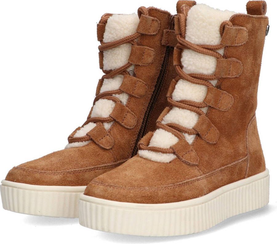 Braqeez 422634 413 Meisjes Veterboots Bruin Suède Veters - Foto 4