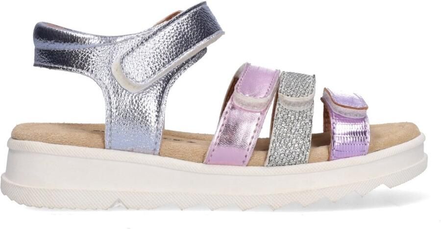 Braqeez 426050-721 Meisjes Platte Sandalen Blauw Imitatieleer Klittenband - Foto 1