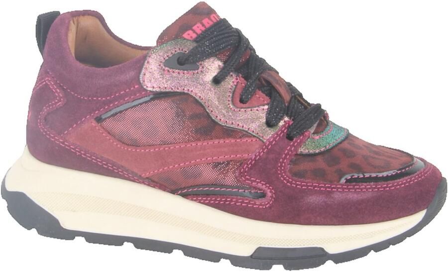 Braqeez 426600-448 meisjes sneakers rood