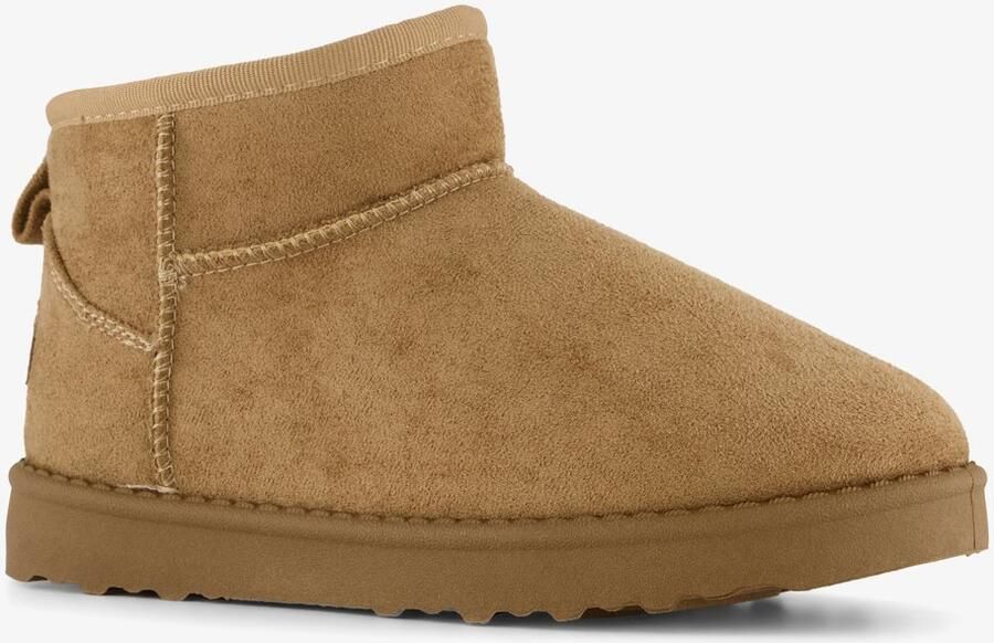 Braqeez gevoerde meisjes boots beige Uitneembare zool