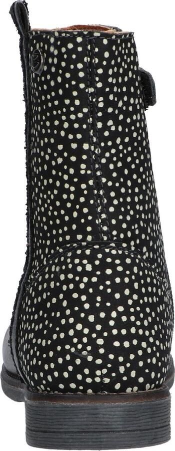 Braqeez Naomi Nova leren laarzen donkerblauw Meisjes Leer Panterprint 27 - Foto 8