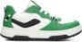 Braqeez 424254-565 Jongens Lage Sneakers Groen Wit Zwart Leer Veters - Thumbnail 6