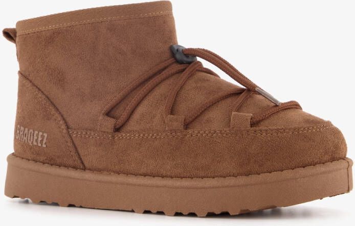 Braqeez gevoerde meisjes boots bruin