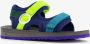 Braqeez jongens watersandalen blauw groen - Thumbnail 2