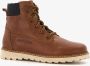 Braqeez leren jongens veterboots cognac bruin - Thumbnail 1