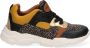 Braqeez Renee Run Lage Sneakers Geel Bruin Leer Veters - Thumbnail 1