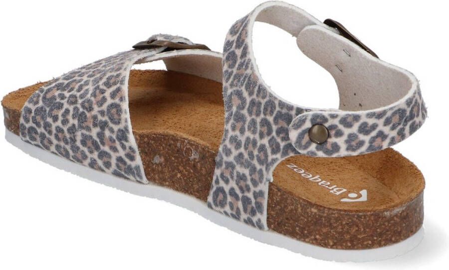 Braqeez Sally Spain Meisjes Sandalen Print Leer Gesp