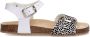 Braqeez Sally Spain Meisjes Sandalen Wit Print Imitatieleer Gesp - Thumbnail 1
