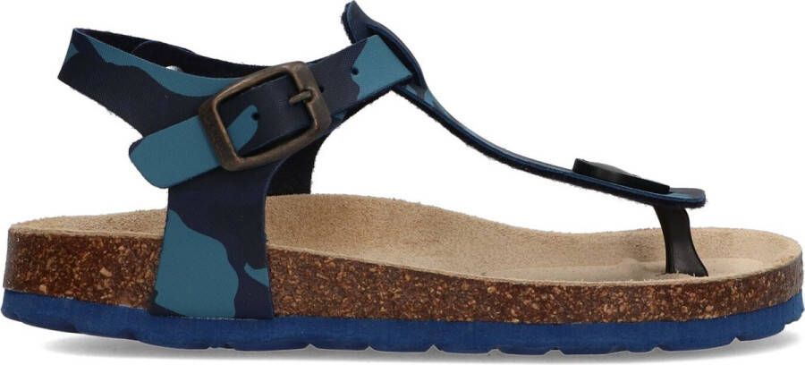 Braqeez Sammy Spain Jongens Sandalen Blauw Imitatieleer Gesp