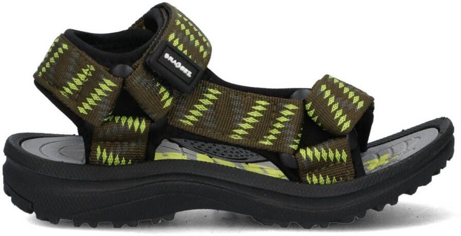 Braqeez Sky Sport Jongens Sportsandalen Groen Textiel Klittenband