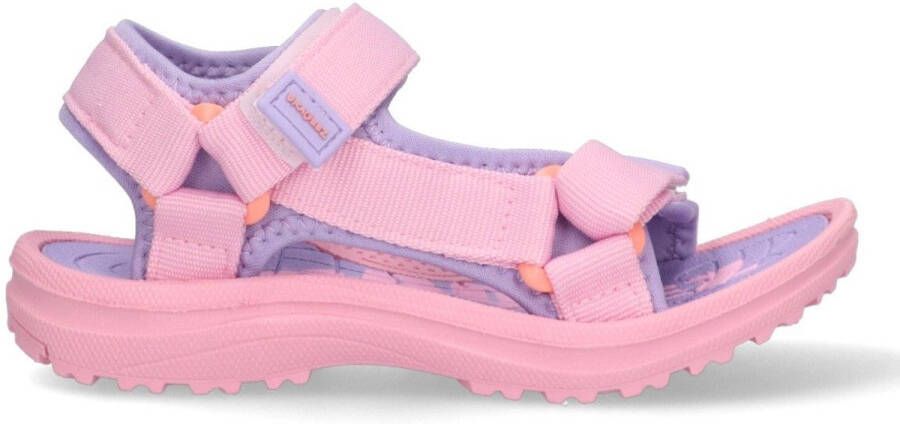Braqeez Sky Sport Meisjes Sportsandalen Roze Textiel Klittenband